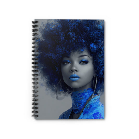 “Indigo Muse” – Luxury Spiral Notebook for Inspired Thoughts