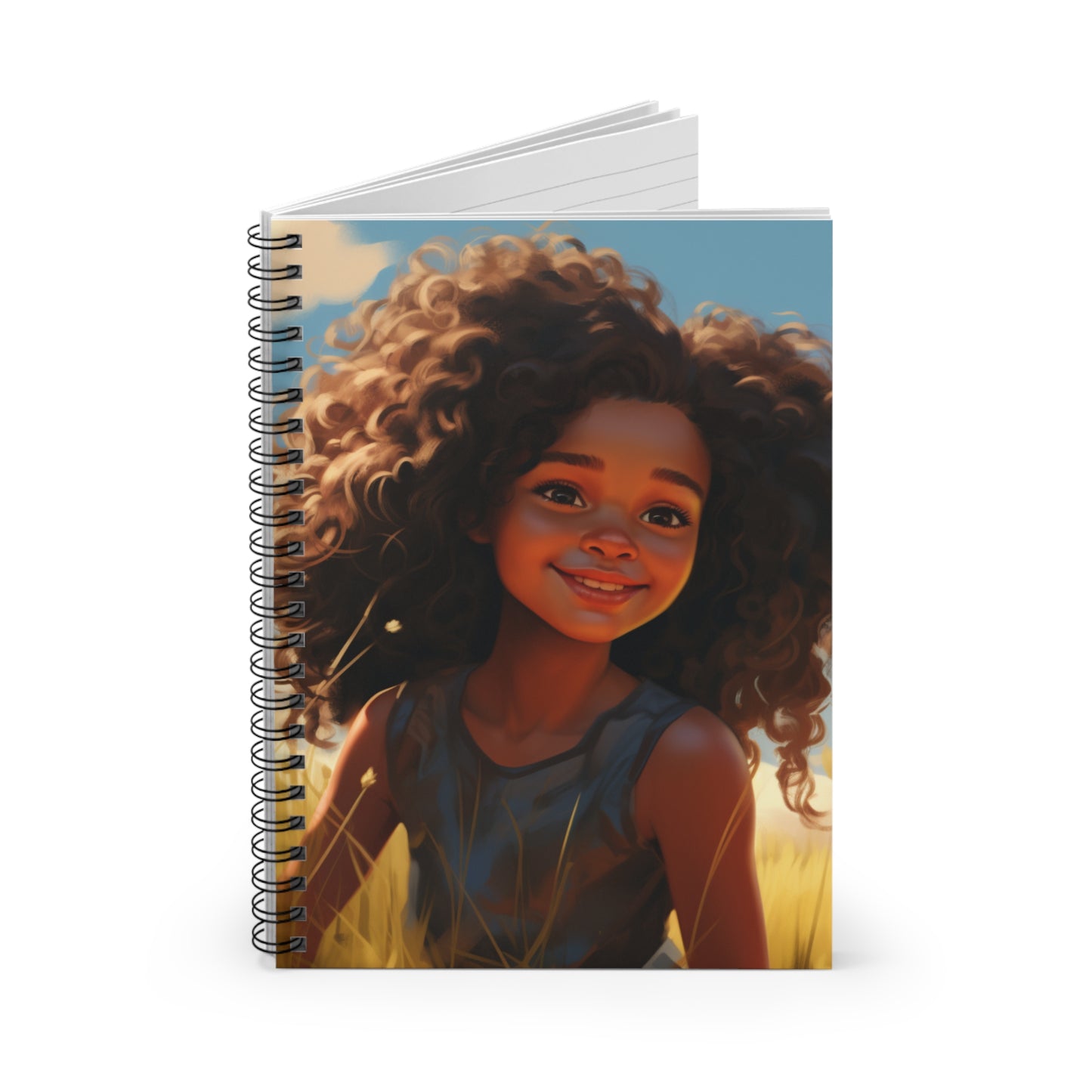 “Sunlit Joy” – Radiant Spiral Notebook for Dreamers and Creators