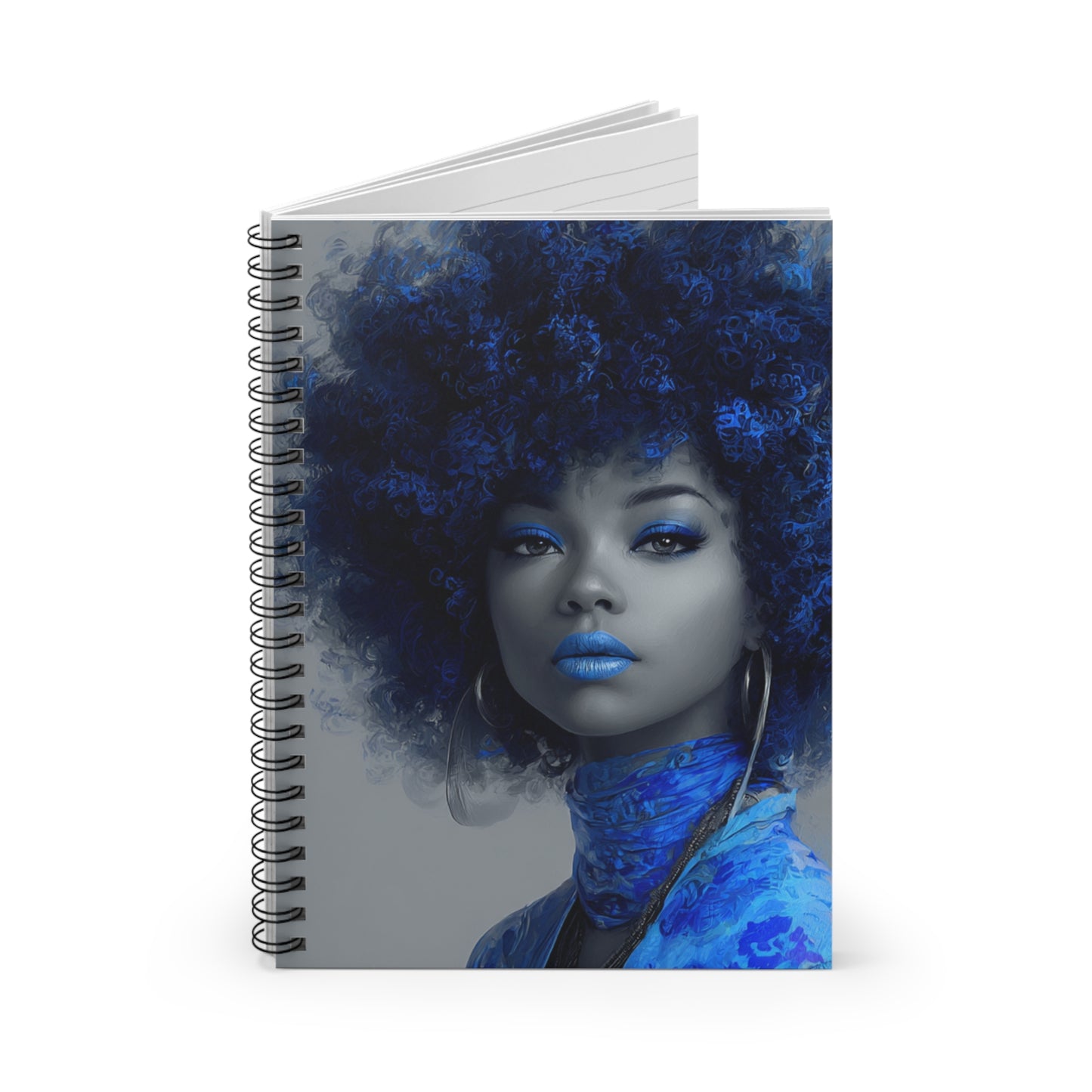 “Indigo Muse” – Luxury Spiral Notebook for Inspired Thoughts