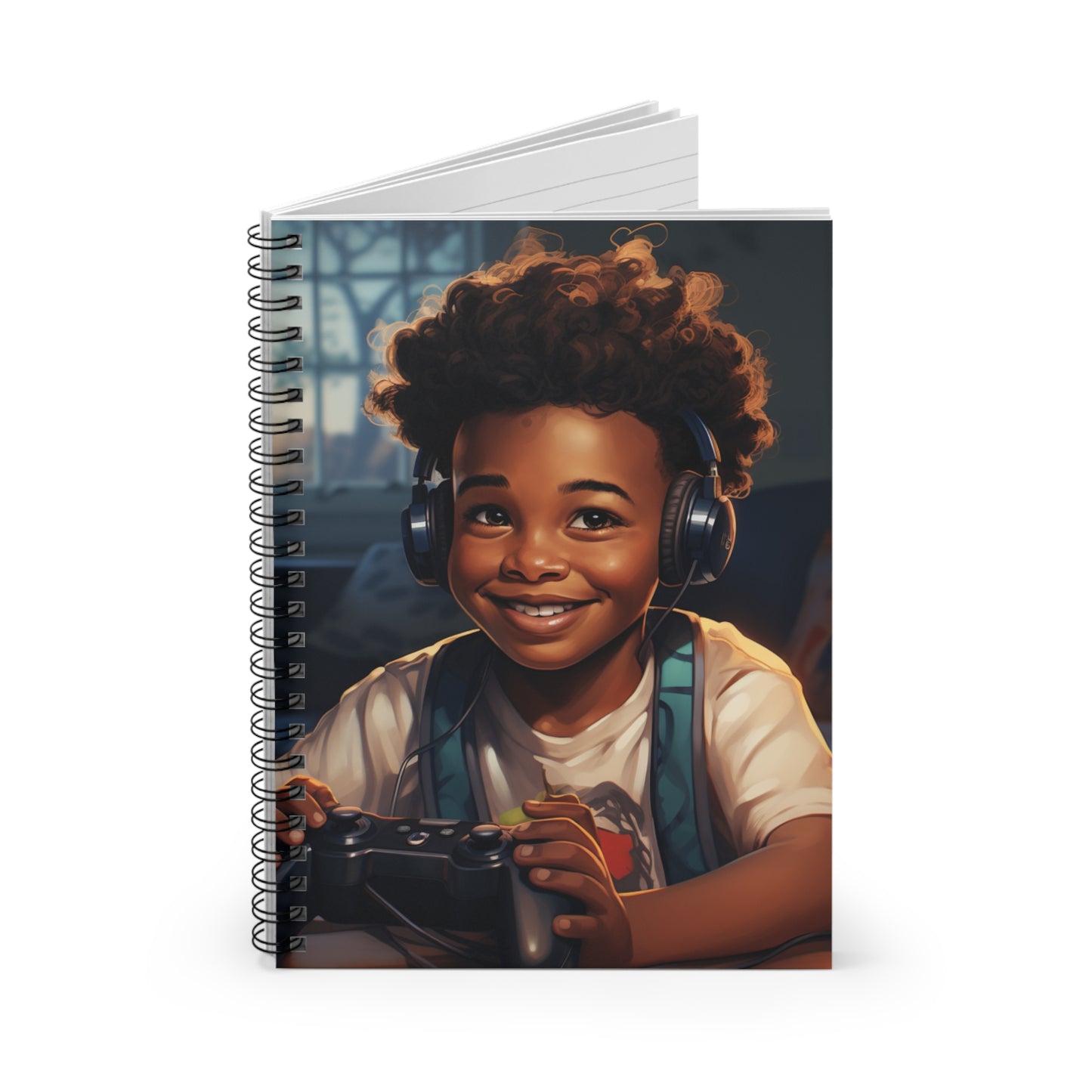 “Level Up Your Ideas” – Fun Spiral Notebook for Young Creators & Gamers