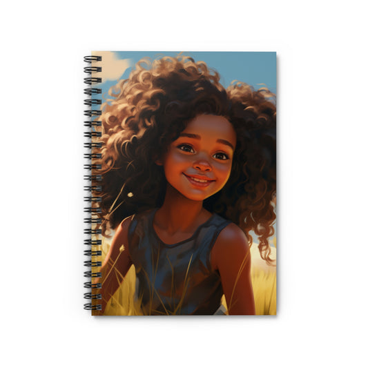 “Sunlit Joy” – Radiant Spiral Notebook for Dreamers and Creators