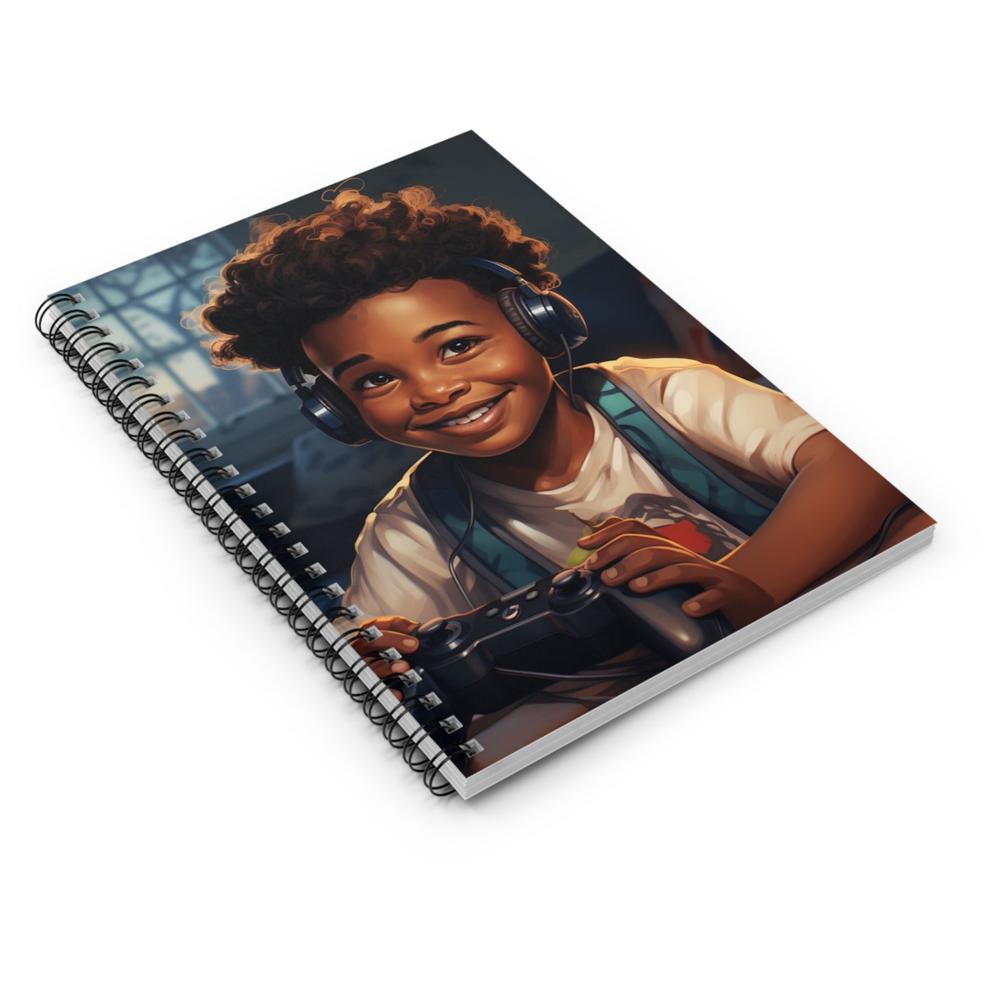 “Level Up Your Ideas” – Fun Spiral Notebook for Young Creators & Gamers