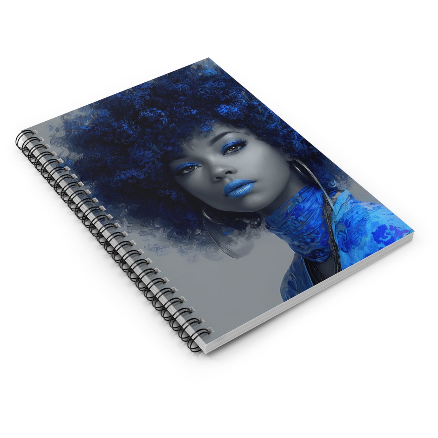“Indigo Muse” – Luxury Spiral Notebook for Inspired Thoughts