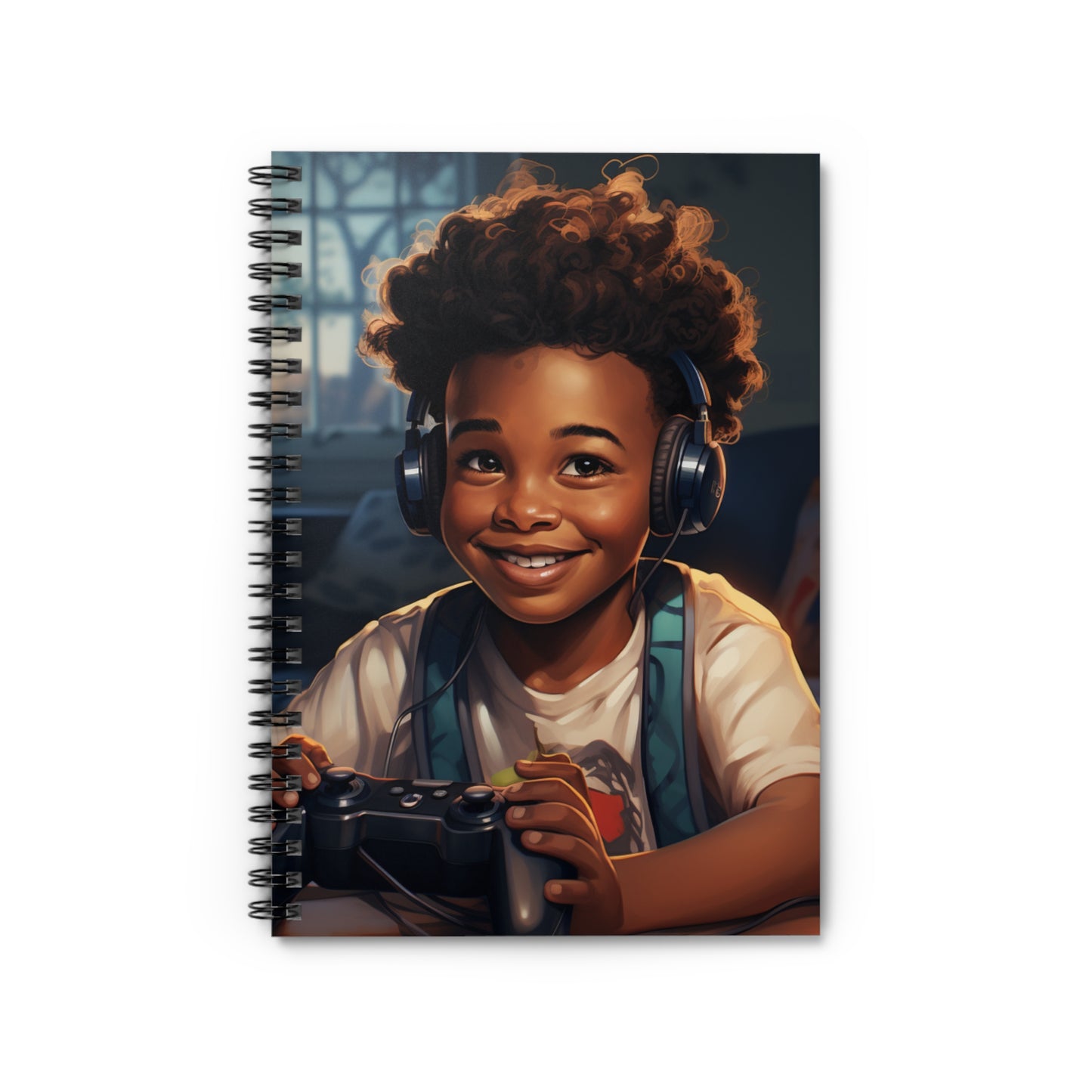 “Level Up Your Ideas” – Fun Spiral Notebook for Young Creators & Gamers