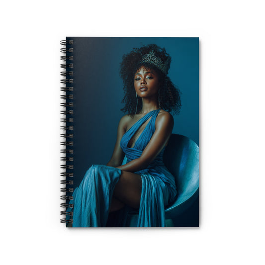 “The Poised Crown” – Elegant Spiral Notebook for Queens Who Lead with Grace