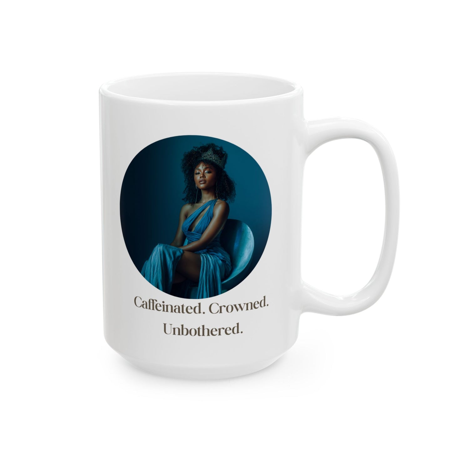 “Blue Aura Calm" — Glossy Art Mug for Quiet Mornings & Cozy Moments