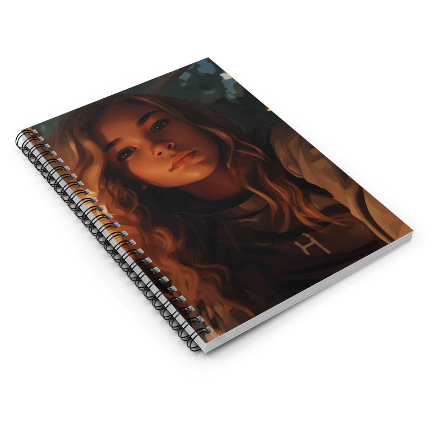 “Golden Hour Thoughts” – Warm Spiral Notebook for Reflection & Everyday Inspiration