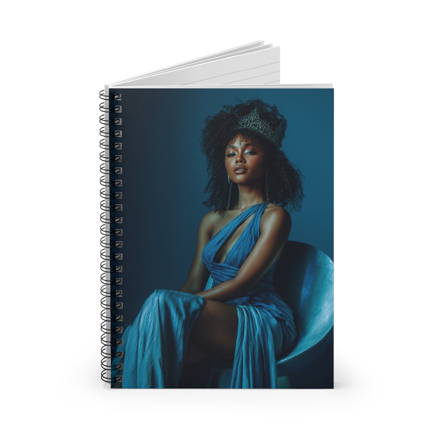 “The Poised Crown” – Elegant Spiral Notebook for Queens Who Lead with Grace